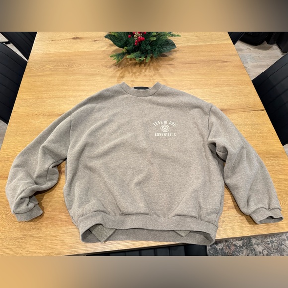 Essentials Gray Crewneck Sweater - Picture 2 of 6